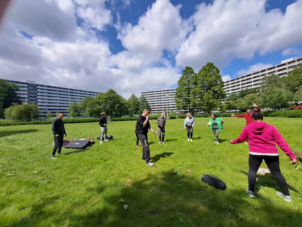 Mobiele sportevenement bij Geldershoofd