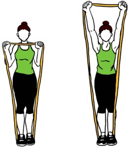 fitness oefening: shoulder press